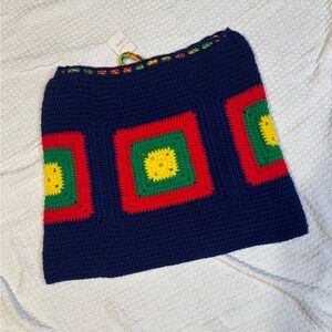 Colorful Crochet Mini Skirt
